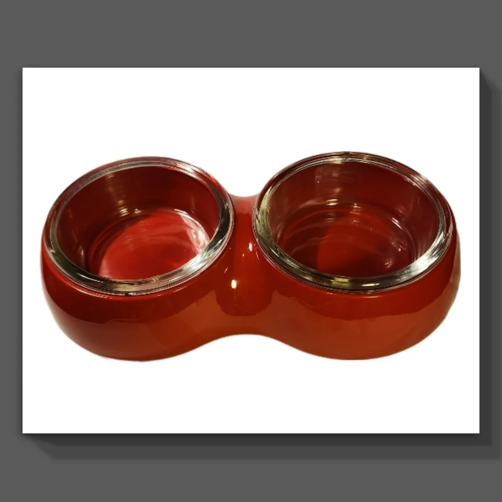13-Pc Pet Bowl Set with 2 Sizes~Extra Bowls & Lid